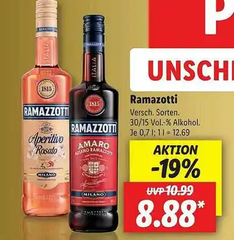 Lidl Ramazotti Angebot