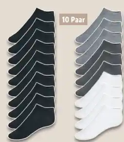 Lidl Livergy Herren Sneakersocken 10er Angebot