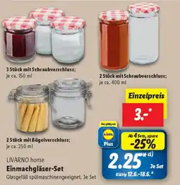 Lidl LIVARNO home Einmachgläser-Set Angebot