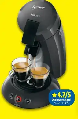 Lidl Philips Senseo Kaffeepadmaschine HD6552/39 Angebot