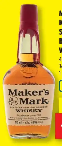 Lidl Maker`s Mark Kentucky Straight Bourbon Whisky Angebot