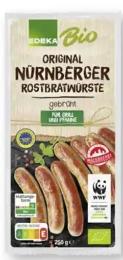 Scheck-in-Center Edeka Bio Original Nürnberger Rostbratwürste Angebot