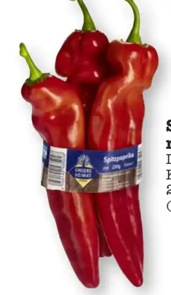 Scheck-in-Center Unsere Heimat Spitzpaprika rot Angebot