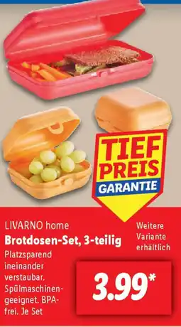 Lidl LIVARNO home Brotdosen-Set, 3-teilig Angebot