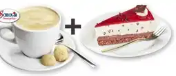 Scheck-in-Center Scheck-in Manufaktur Tasse Kaffee+1 Stück Erdbeer-Stracciatella Sahnetorte Angebot