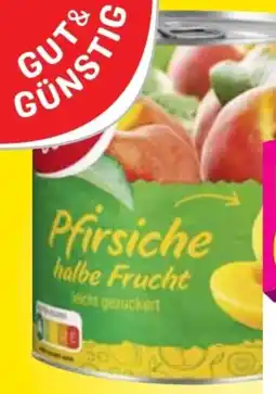 Edeka Gut & Günstig Pfirsiche Halbe Frucht Angebot