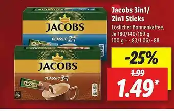 Lidl Jacobs 3in1 Oder 2in1 Sticks Angebot