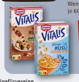 nahkauf Dr. Oetker Vitalis Schoko Müsli Angebot