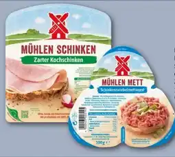 REWE Center Rügenwalder Mühle Mühlen Mett Schinken-Zwiebelmettwurst Angebot