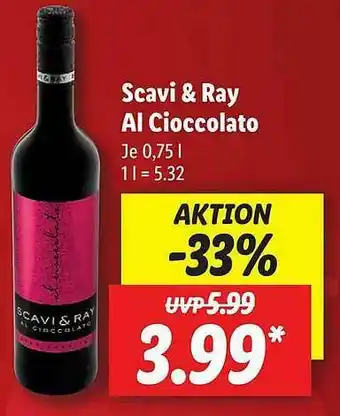 Lidl Scavi & Ray Al Cioccolato Angebot