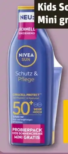 REWE Center Nivea Sun Schutz & Pflege Sonnenmilch LSF50+ Angebot
