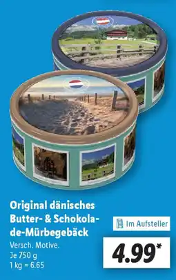 Lidl Original dänisches Butter- & Schokola- de-Mürbegebäck Angebot