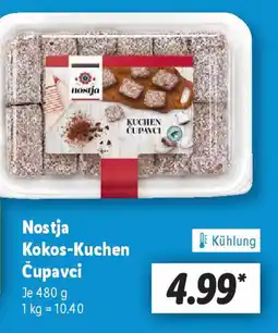 Lidl Nostja Kokos-Kuchen Čupavci Angebot