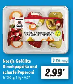 Lidl Nostja Gefüllte Kirschpaprika und scharfe Peperoni Angebot