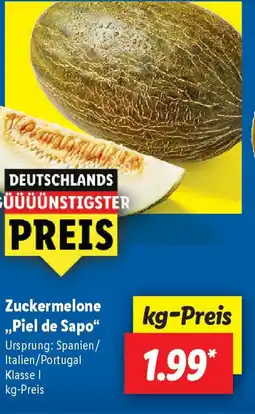 Lidl Zuckermelone „Piel de Sapo Angebot
