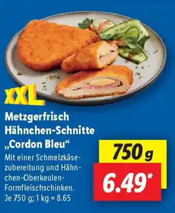 Lidl Metzgerfrisch Hähnchen-Schnitte ,,Cordon Bleu Angebot