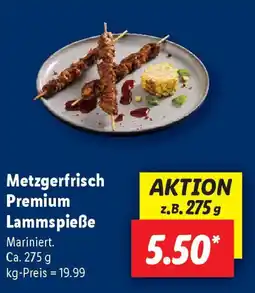 Lidl Metzgerfrisch Premium Lammspieße Angebot