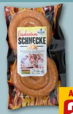 REWE Center Greisinger Käsekrainer Schnecke Angebot