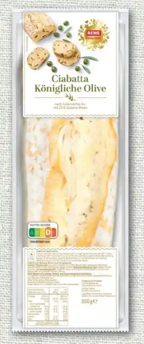 nahkauf Rewe Feine Welt Königliche Olive Ciabatta Angebot