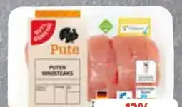 Edeka Frischemarkt Gut & Günstig Puten Ministeaks Angebot