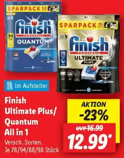 Lidl Finish Ultimate Plus/ Quantum All in 1 Angebot