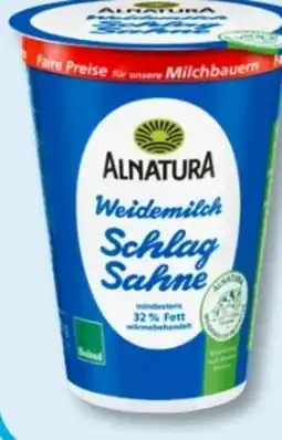 Budni Alnatura Bio-Weidemilch Schlagsahne Angebot
