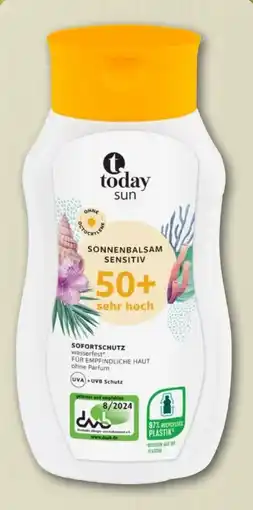 nahkauf Today Sun Sonnenbalsam Sensitiv LSF 50+ Angebot