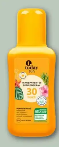 REWE Today Transparentes Sonnenspray LSF 30 Angebot