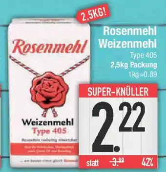 E-Center Rosenmehl Weizenmehl Angebot