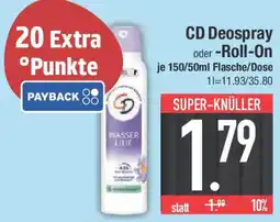 E-Center CD Deospray oder -Roll-On Angebot