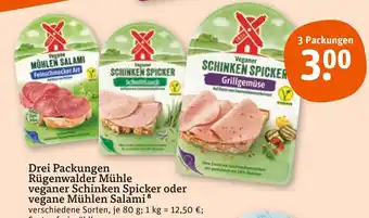 tegut Rügenwalder mühle veganer schinken spicker Angebot