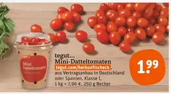 tegut Tegut... mini-datteltomaten Angebot