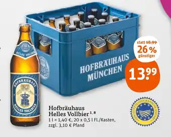 tegut Hofbräuhaus helles vollbier Angebot