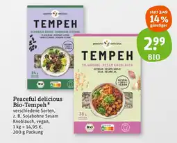 tegut Peaceful delicious bio-tempeh Angebot