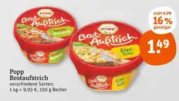 tegut Popp brotaufstrich Angebot