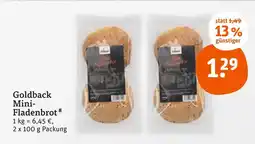 tegut Goldback mini-fladenbrot Angebot