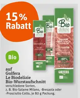 tegut Golfera le biodelizie bio-wurstaufschnitt Angebot