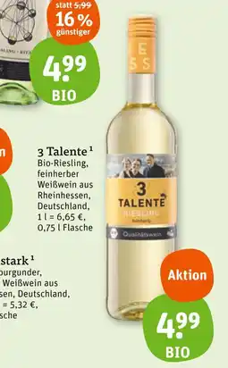 tegut 3 talente riesling Angebot