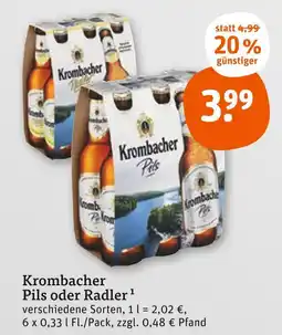 tegut Krombacher pils Angebot