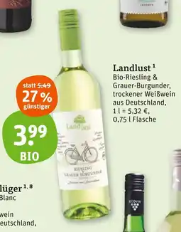 tegut Landlust bio-riesling & grauer-burgunder Angebot