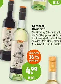 tegut Demeter biovitis Angebot