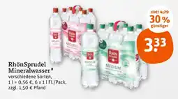 tegut Rhönsprudel mineralwasser Angebot