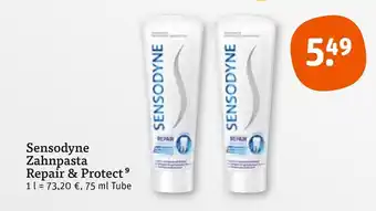 tegut Sensodyne zahnpasta repair & protect Angebot