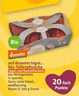 tegut Demeter bio-tellerpfirsiche Angebot