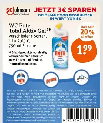 tegut Wc ente total aktiv gel Angebot