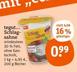 tegut Tegut... schlagsahne Angebot