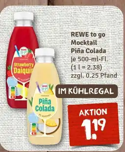 nahkauf Rewe to go mocktail strawberry daiquiri oder mocktail piña colada Angebot