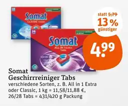 tegut Somat geschirrreiniger tabs Angebot