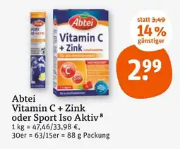 tegut Abtei vitamin c + zink Angebot