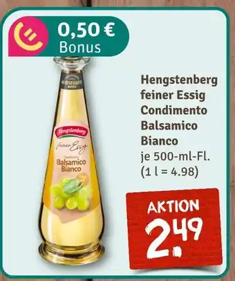 nahkauf Hengstenberg feiner essig condimento balsamico bianco Angebot